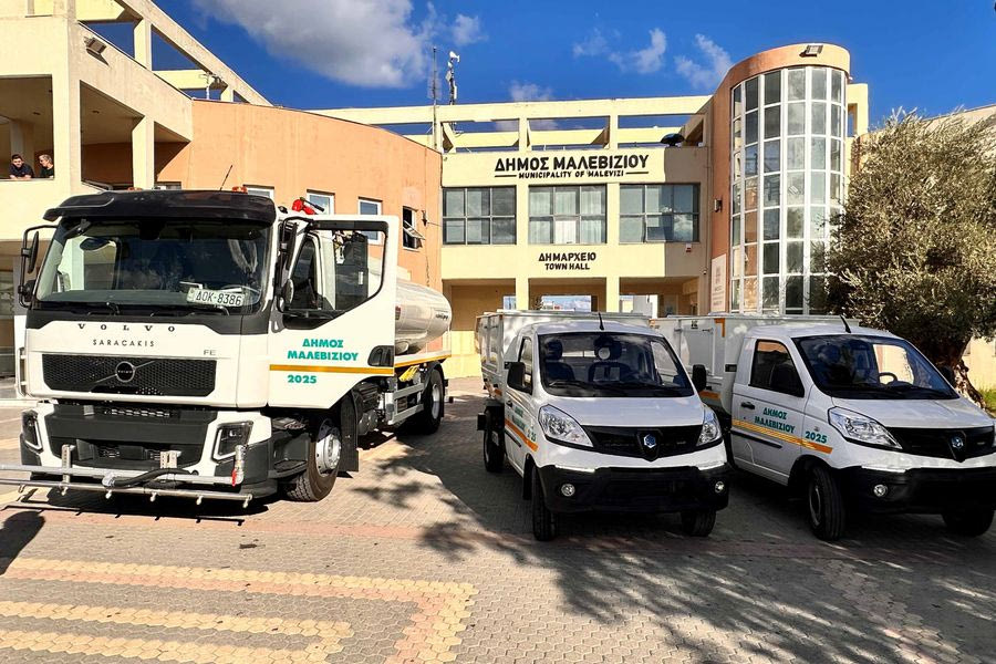 Ενίσχυση του στόλου του Δήμου Μαλεβιζίου με τρία νέα οχήματα 