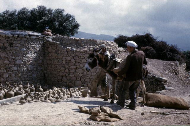 Aγγειοπλάστης με τον γάιδαρό του