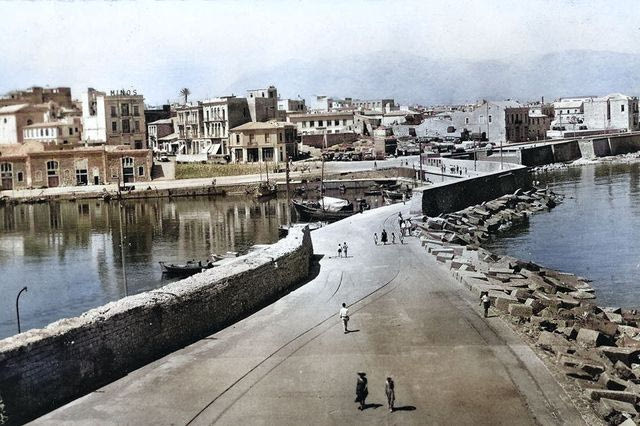 To λιμάνι του Ηρακλείου, τη δεκαετία του 1950