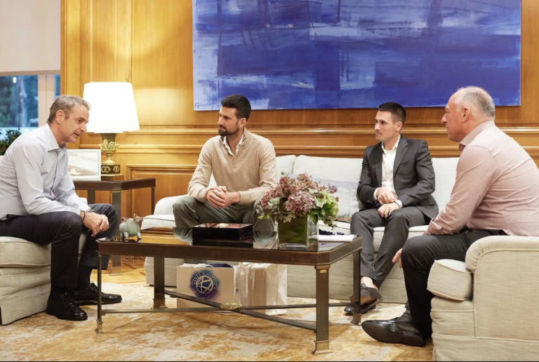 Μητσοτάκης και Τζόκοβιτς τα είπαν στο Μέγαρο Μαξίμου