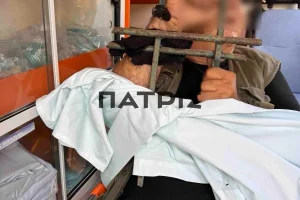 Φωτογραφία- Σοκ από το ατύχημα ηλικιωμένου: Του καρφώθηκε σίδερο στο χέρι