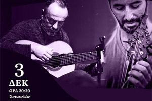 Ο Γιώργος Γιανναδάκης και ο Μάνος Σαβιολάκης στο μουσείο Θύραθεν