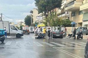 Τροχαίο το πρωί στο Ηράκλειο – Τραυματίστηκε οδηγός μηχανής