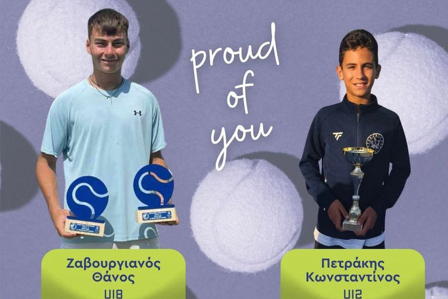 Τένις:  Ζαβουργιανός και Πετράκης του  «ΗΡΑΚΛΕΙΟ» Ο.Α.Α. στο Junior Masters 2025!