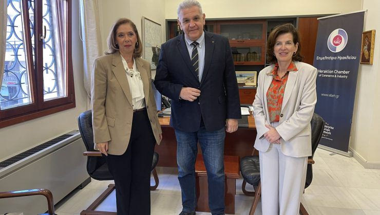 Η Πρέσβειρα της Γαλλίας στο Επιμελητήριο Ηρακλείου