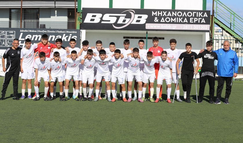 Έχασε το ματς και την πρωτιά η Μικτή Κ-14 του Ηρακλείου