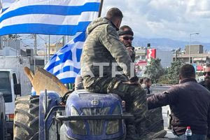 ΦΩΤΟ & ΒΙΝΤΕΟ: Μαζικός ξεσηκωμός των αγροτοκτηνοτρόφων – Μηχανοκίνητή πορεία προς το αεροδρόμιο