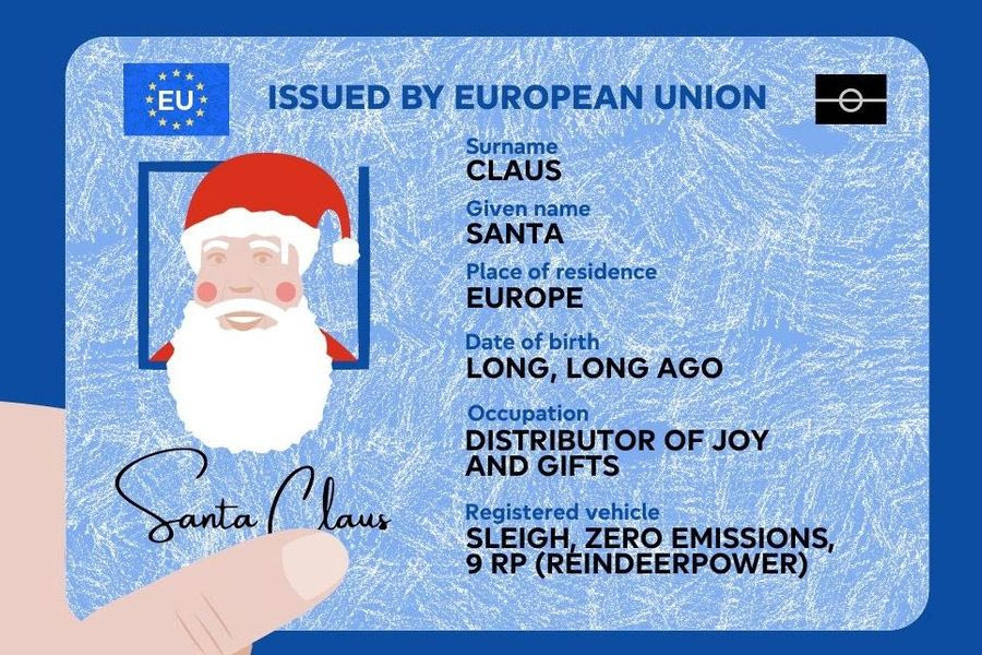 Το Ευρωκοινοβούλιο έβγαλε… ταυτότητα στον Άγιο Βασίλη λόγω Σένγκεν