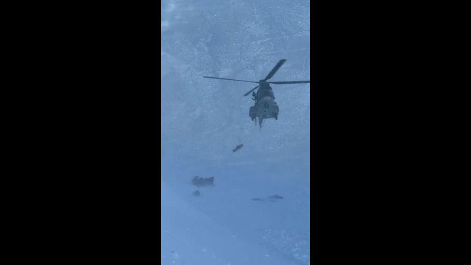 (ΒΙΝΤΕΟ) Τραγωδία στα Βαρδούσια: Καρέ καρέ η ανάσυρση και μεταφορά των σορών με ελικόπτερο