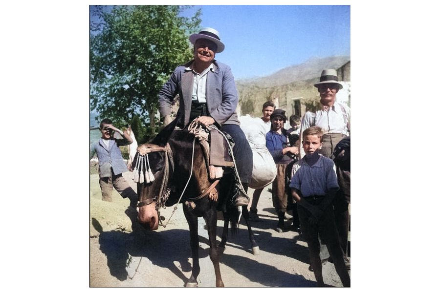 Σκηνή από δρόμο στην Κρήτη