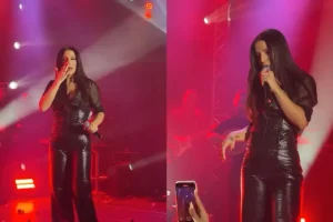 (ΒΙΝΤΕΟ) Ένταση σε εμφάνιση της Ιουλίας Καλλιμάνη στο Ηράκλειο – Τι συνέβη με θαμώνα