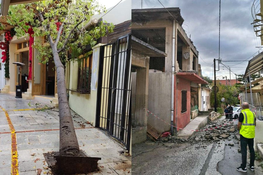 (ΦΩΤΟ & ΒΙΝΤΕΟ) Σοβαρά προβλήματα έφερε η κακοκαιρία «BYRON» στη Κρήτη