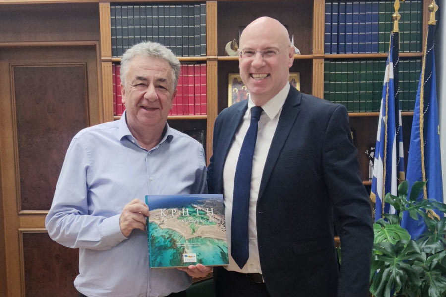 Στην Περιφέρεια Κρήτης ο Διευθυντής του Εθνικού Κέντρου Τεκμηρίωσης και Ηλεκτρονικού Περιεχομένου