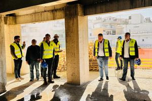 Το έργο κατασκευής του Πολιτιστικού Γαζίου επισκέφθηκε ο Μενέλαος Μποκέας