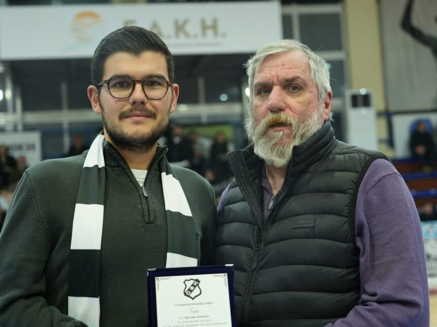 Ο Όμιλος Καράτζη τιμήθηκε από τον ΟΦΗ για τη διαχρονική προσφορά του στον Σύλλογο