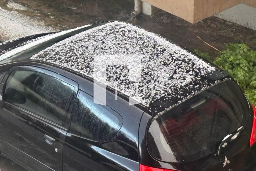 ΦΩΤΟ: Έριξε χαλάζι στο Ηράκλειο – Χειμωνιάτικο το σκηνικό του καιρού