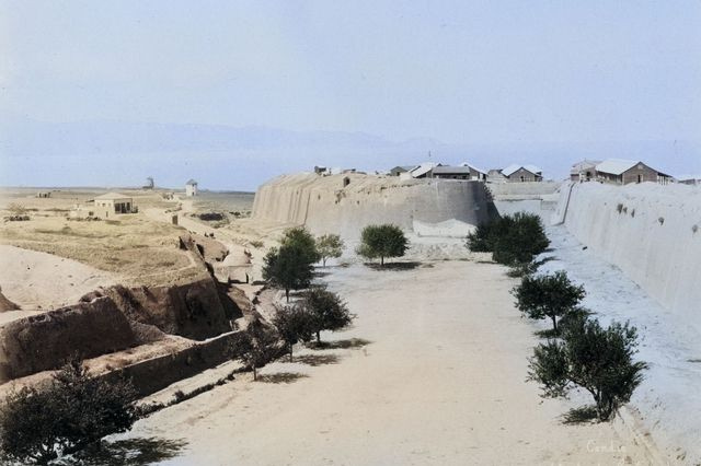 Τμήμα της πόλης του Ηρακλείου, δίπλα στα Ενετικά Τείχη