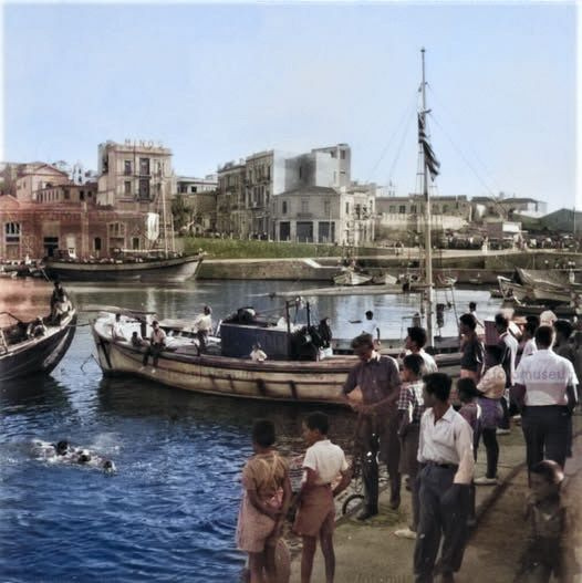 Ενετικός λιμένας του Ηρακλείου, το 1957