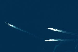 Ελληνικοί δορυφόροι κατέγραψαν από το διάστημα τη φρεγάτα Κίμων να φτάνει στην Ελλάδα, δείτε φωτογραφία