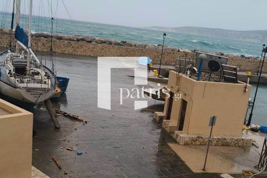 Βυθίστηκε σκάφος στην Ιεράπετρα εξαιτίας θυελλωδών ανέμων – Μεγάλες ζημιές και στην Γαύδο