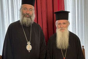 Ο Μητροπολίτης Ρεθύμνης και Αυλοποτάμου Πρόδρομος Τοποτηρητής στην Ιερά Μητρόπολη Λάμπης, Συβρίτου και Σφακίων