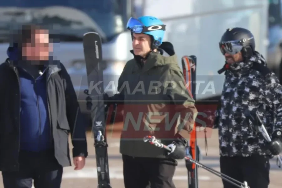 Στα Καλάβρυτα για σκι ο πρωθυπουργός