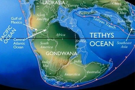 Ο ωκεανός που «γέννησε» τη Μεσόγειο δημιούργησε και τα βουνά της Κεντρικής Ασίας