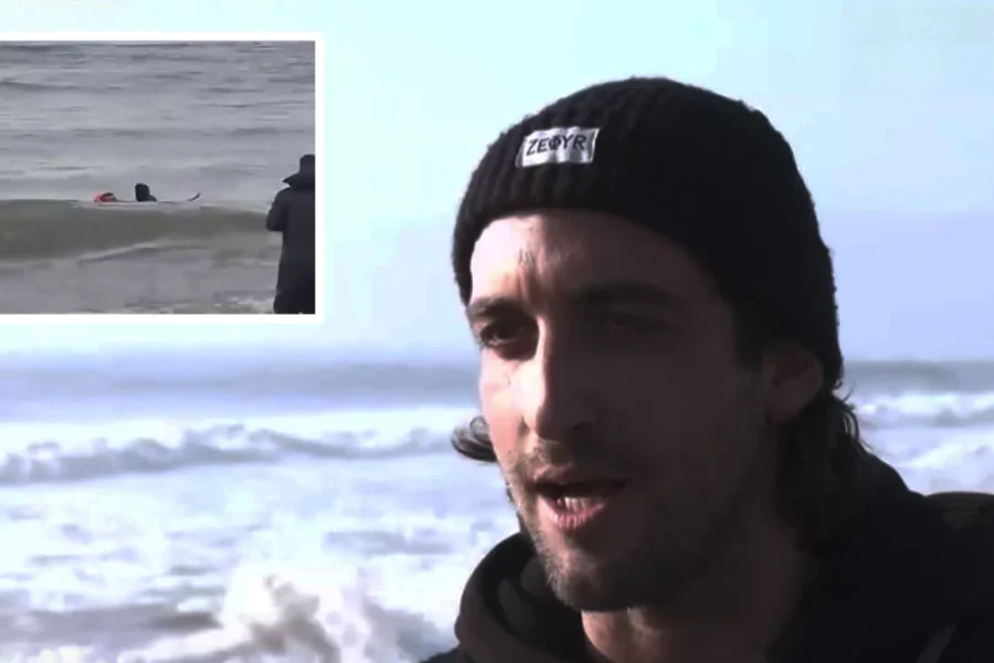 «Πήρα τη σανίδα και έτρεξα»: Σέρφερ περιγράφει τη δραματική διάσωση ψαρά στις εκβολές του Στρυμόνα