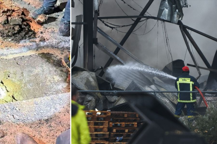 Φωτογραφία από το σημείο της διαρροής προπανίου – «Τους λέγαμε μυρίζει υγραέριο» δηλώνουν οι εργαζόμενοι