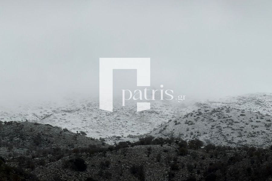 (ΒΙΝΤΕΟ& ΦΩΤΟ) Στα λευκά τα ορεινά της Κρήτης με το «καλημέρα» του 2026