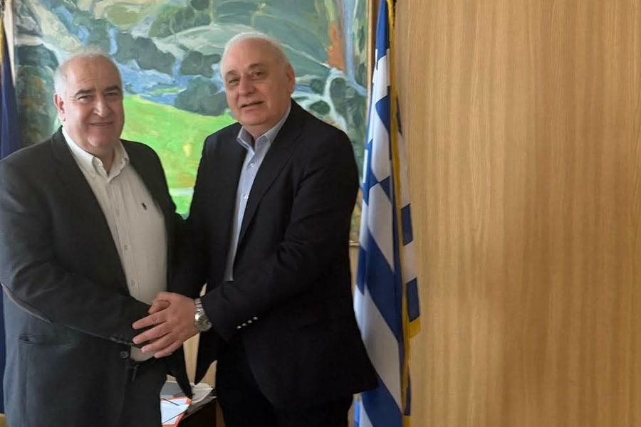 Συνάντηση του Δημάρχου Βιάννου με το Γενικό Γραμματέα του Υπουργείου Παιδείας