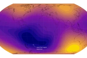 Ένα τεράστιο αδύναμο σημείο στο μαγνητικό πεδίο της Γης έχει πλέον το μισό μέγεθος της Ευρώπης