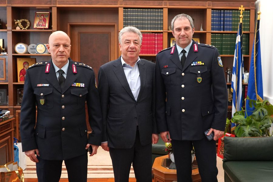 Επίσκεψη του νέου Γενικού Περιφερειακού Αστυνομικού Διευθυντή Κρήτης στον Περιφερειάρχη Κρήτης