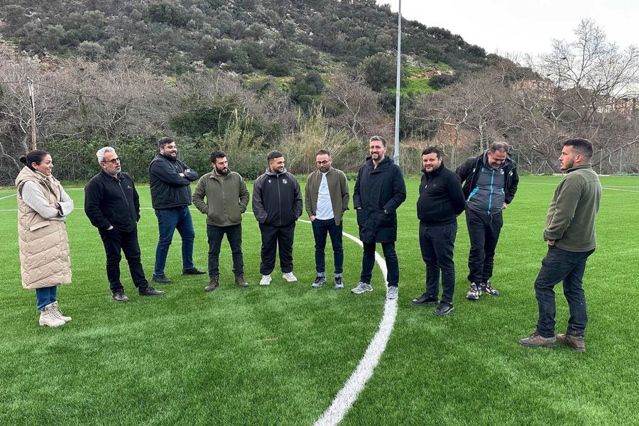 Ακαδημία ποδοσφαίρου Ερασιτέχνη ΟΦΗ στο νέο γήπεδο του Φόδελε