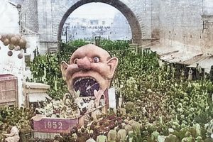 Ο βασιλιάς καρνάβαλος στην περιοχή της Χανιόπορτας, το 1952