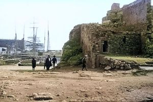 Σκηνή δρόμου στο Ηράκλειο, την περίοδο 1897-1904