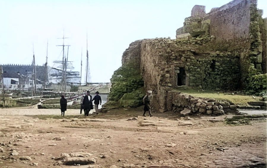 Σκηνή δρόμου στο Ηράκλειο, την περίοδο 1897-1904