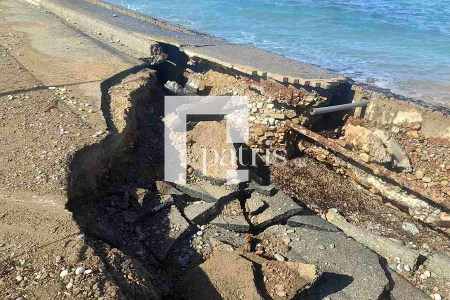 Στους συναρμόδιους Υπουργούς η αποκατάσταση των ζημιών στον παραλιακό δρόμο των Γουβών