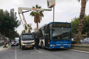 Ολοκληρώθηκαν οι εργασίες συντήρησης του οδοφωτισμού στη Λεωφόρο Κνωσού