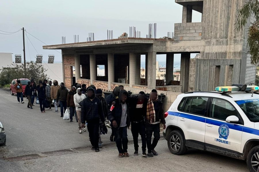 Μία ακόμη άφιξη μεταναστών στην Κρήτη
