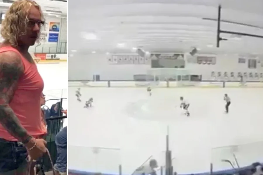 Η στιγμή που πατέρας πυροβολεί τη σύζυγο και τα παιδιά του σε σχολικό αγώνα χόκεϊ στο Ρόουντ Άιλαντ – «Χρησιμοποιούσε γυναικείο όνομα»