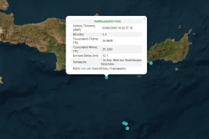 Νέα σεισμική δόνηση ανοιχτά της Κρήτης