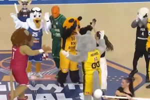 Final 8 Κυπέλλου μπάσκετ: Οι μασκότ έδωσαν σόου στα Δύο Αοράκια (vid)