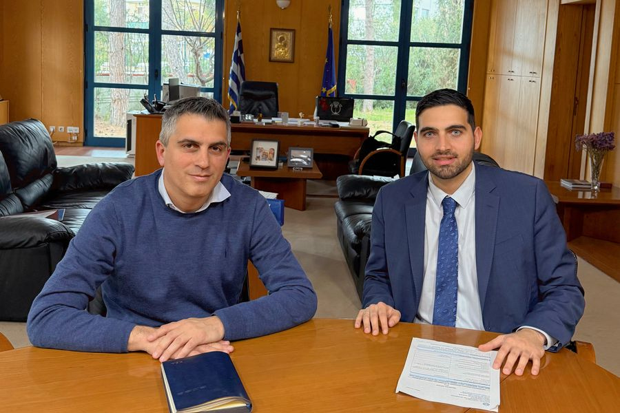 Για τις υποδομές της Π.Ε.Ηρακλείου συζήτησαν Κεφαλογιάννης και Δήμας