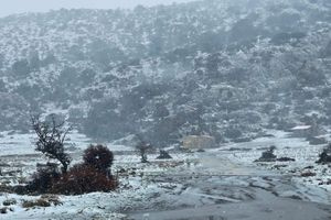 Χιονισμένος Μάρτιος στο Οροπέδιο Ομαλού της Βιάννου και στα Ανώγεια