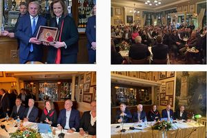 Η Ντόρα Μπακογιάννη στην παρουσίαση του βιβλίου για τη Μέση Ανατολή στο ιστορικό «Καφέ Κήπος»