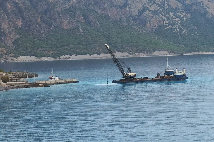 Ολοκληρώθηκε η νέα ράμπα στο λιμάνι της Αγίας Ρουμέλης