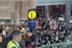 Εγκλωβισμένοι επιβάτες στο αεροδρόμιο του Ντουμπάι μετά την αναστολή πτήσεων- Δείτε βίντεο