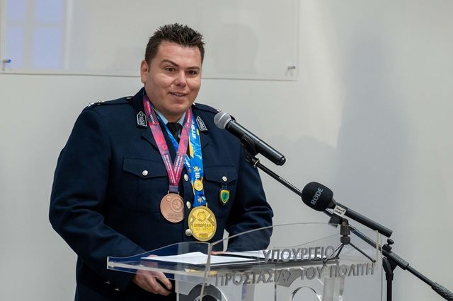 2 φορές Χρυσός πρωταθλητής ο Υπαστυνόμος Γιάννης Καργιωτάκης