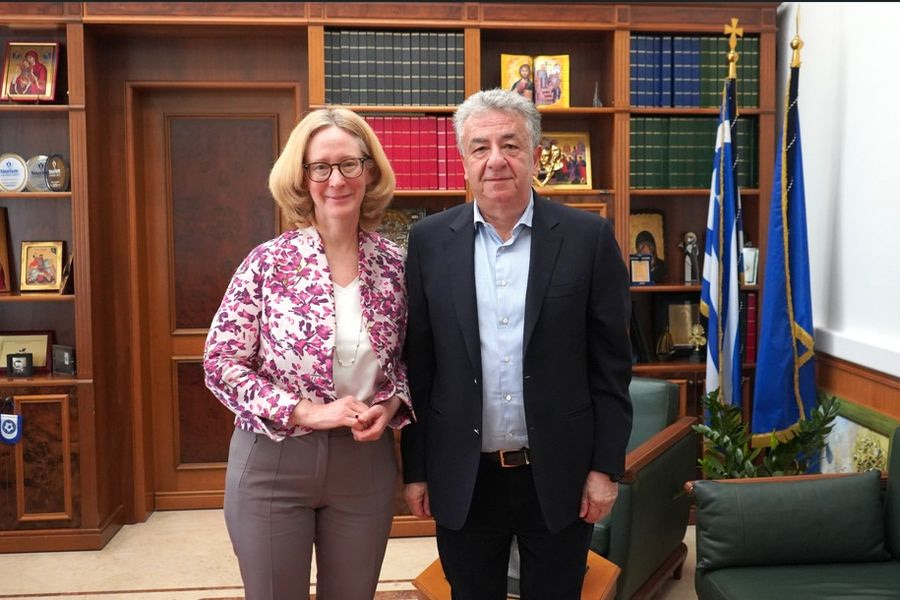 Η Πρέσβης της Αυστρίας στην Ελλάδα επισκέφθηκε τον Περιφερειάρχη Κρήτης